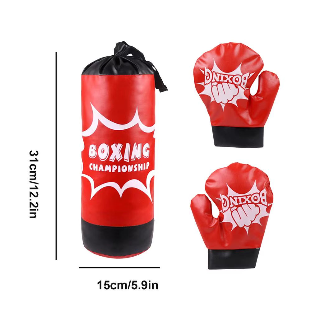 Boxing Bag for Kids Professional Kid Boxing Set with Gloves Sandbag Boxing Training Equipment for Kids Teens Practice Punching